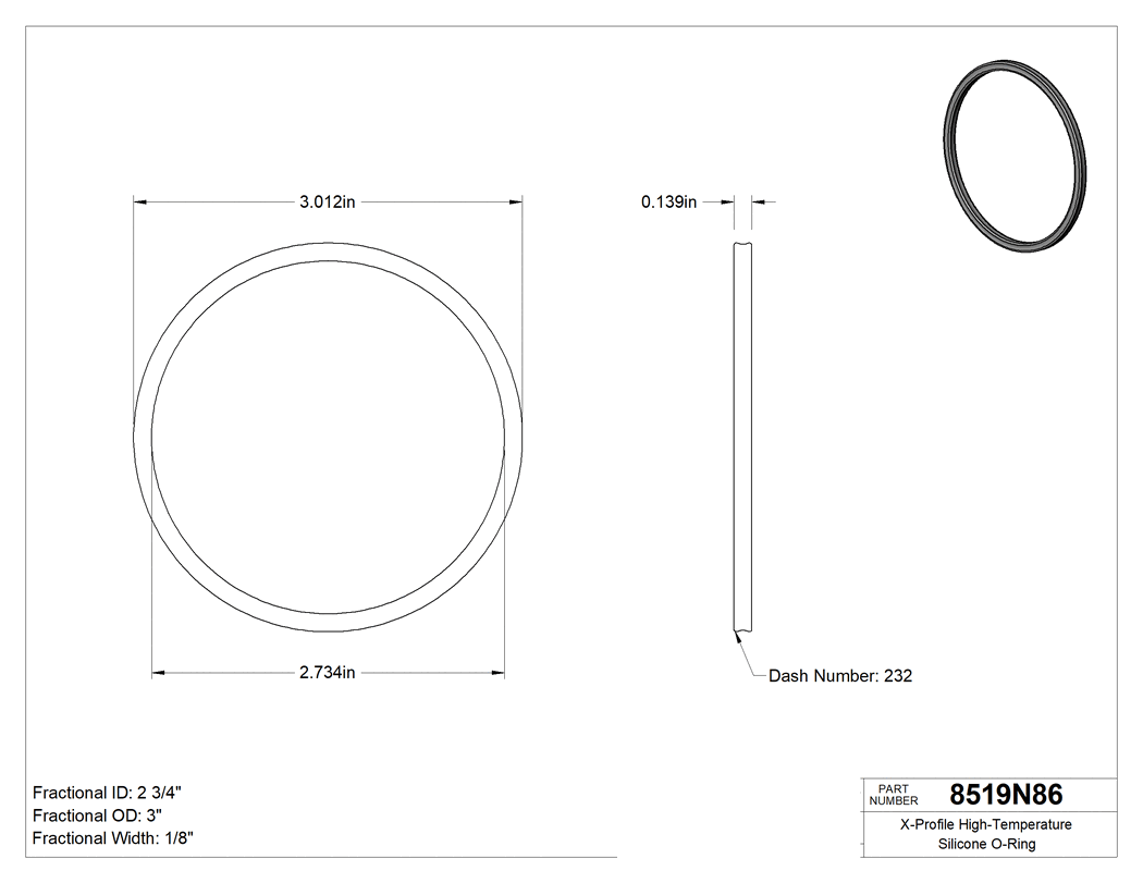Technical drawing - 8519N86